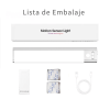 2x23cm AutoLuz LED con Batería Desmontable | Sensor de Movimiento & Carga USB-C (2 Unidades)