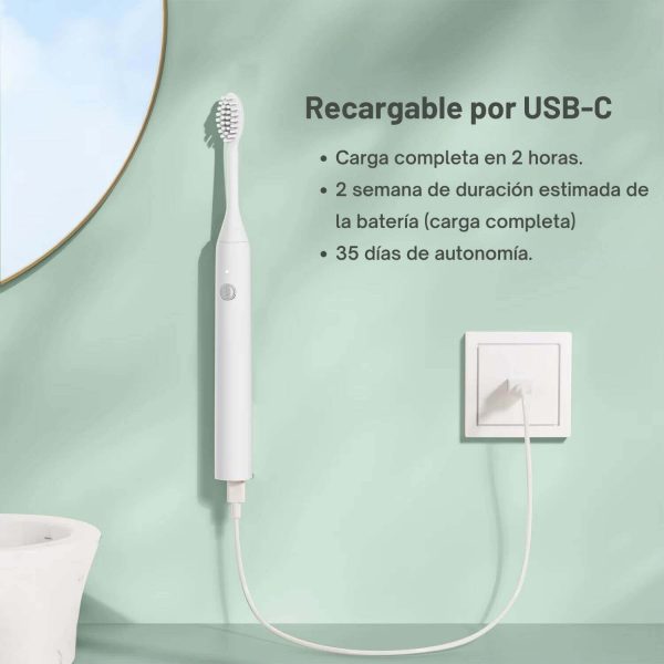 Cepillo de Dientes Eléctrico Sónico | Tecnía Avanzada & Batería Duradera