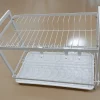 Secaplato Metálico de Dos Niveles con Bandeja y Soporte para Tabals de Cortar